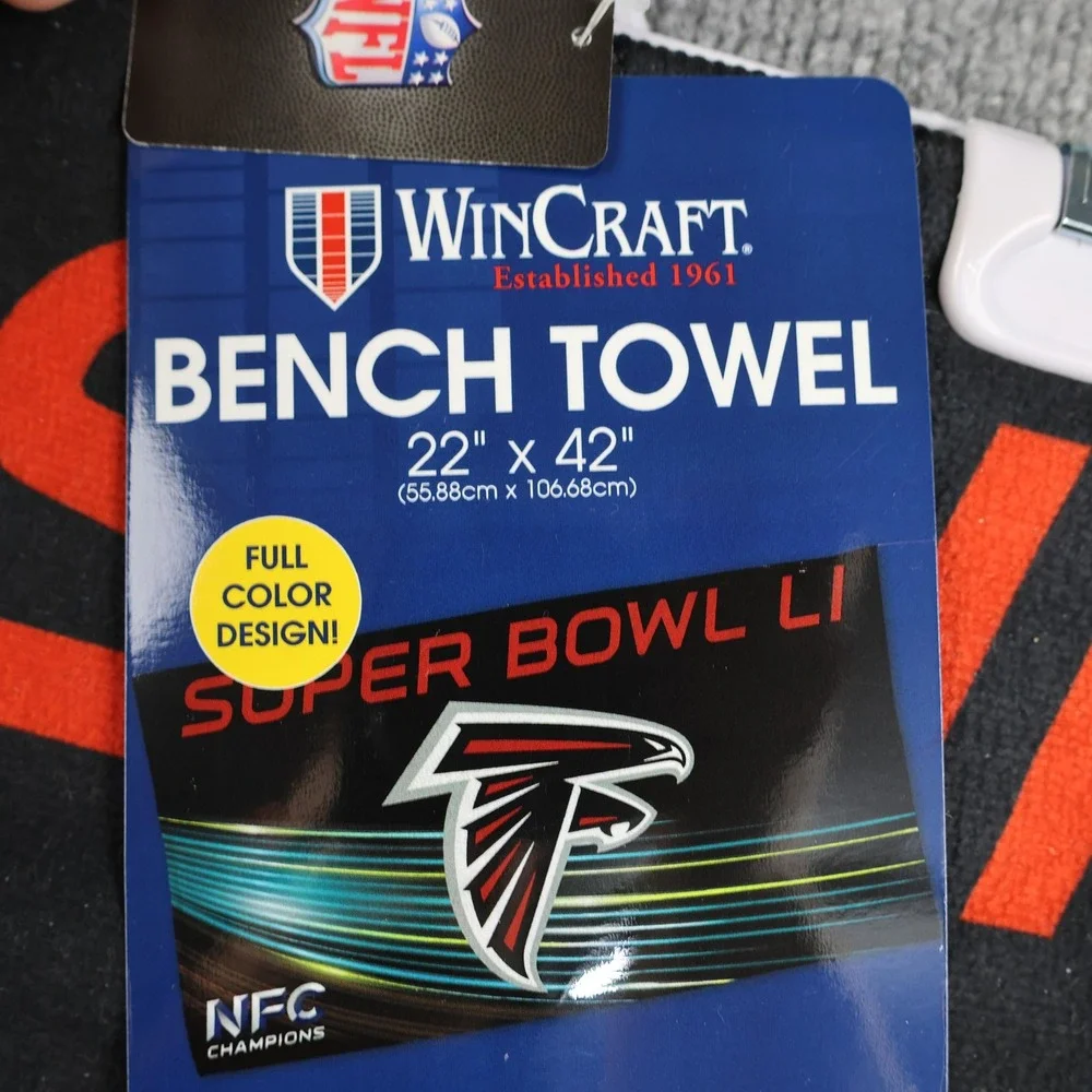 Atlanta Falcons Bench Towel 22x42 Super Bowl LI NFL Football WinCraft NFC Champs
